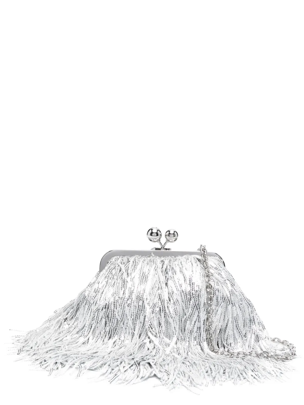 Weekend Max Mara small Pasticcino clutch bag | Silver | Image 1