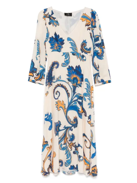ETRO floral-print midi dress