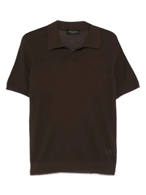 Roberto Collina waffle-knit polo shirt