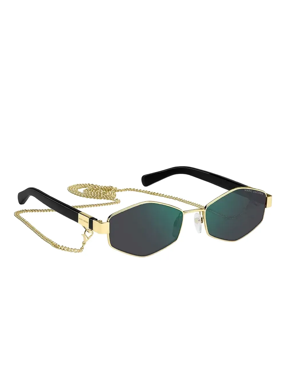 Marc Jacobs Eyewear Zonnebril met geometrisch montuur Goud