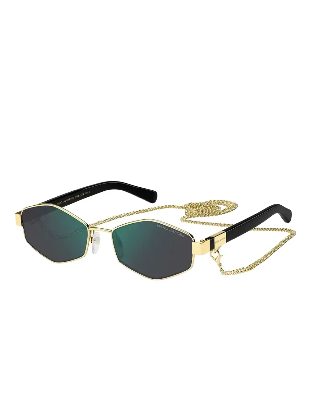 Marc Jacobs Eyewear Zonnebril met geometrisch montuur - Goud