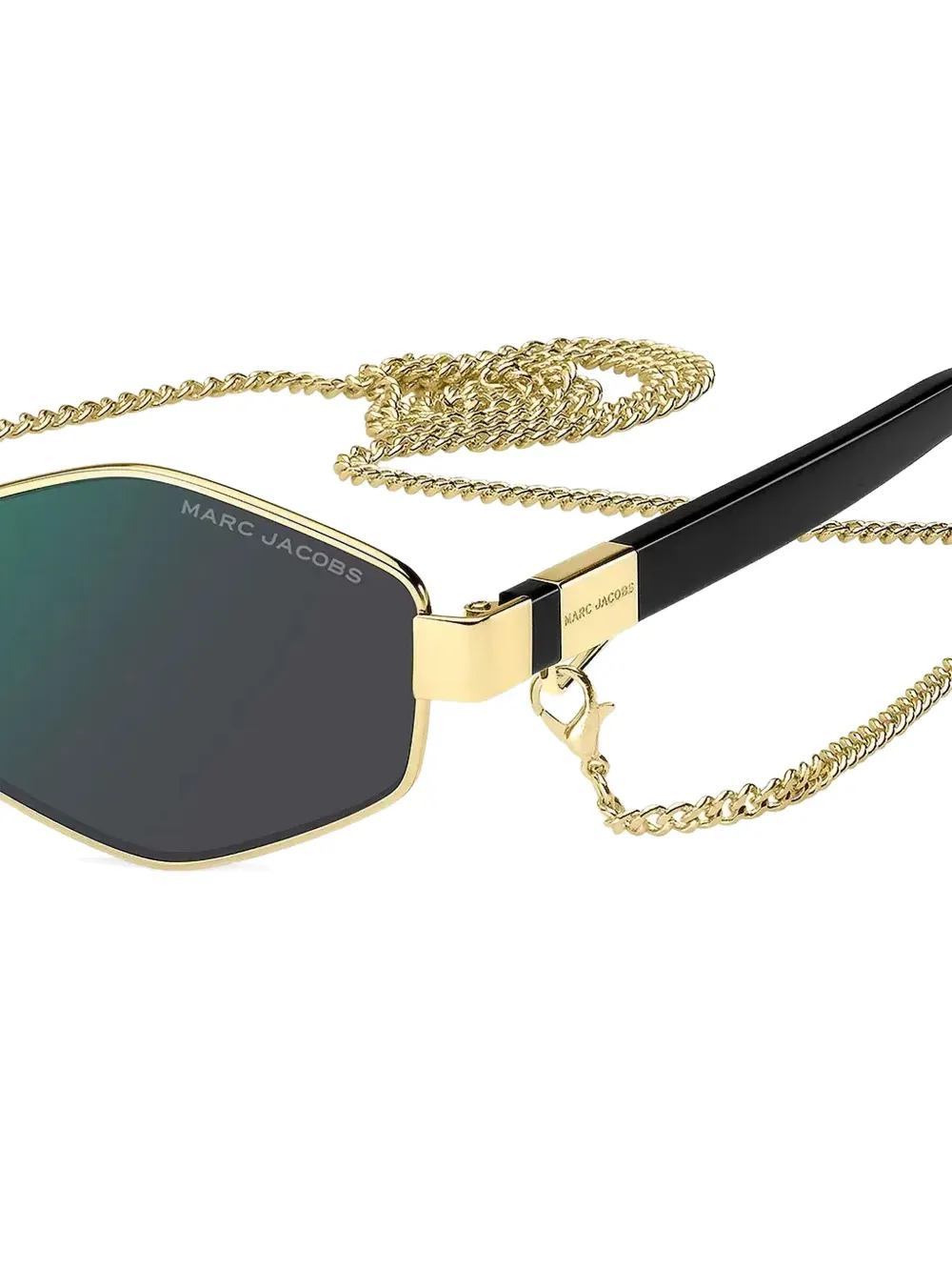Marc Jacobs Eyewear Zonnebril met geometrisch montuur Goud