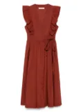 Vanessa Bruno Ermione midi dress - Brown