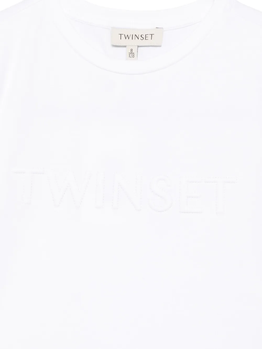 TWINSET Kids T-shirt met logo-reliëf Wit