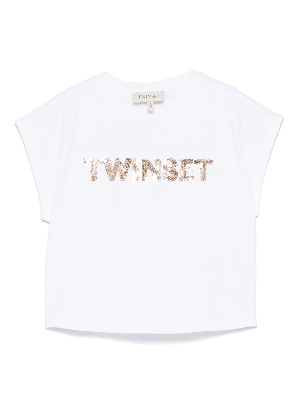 Twinset Kids' Sequinned-logo T-shirt