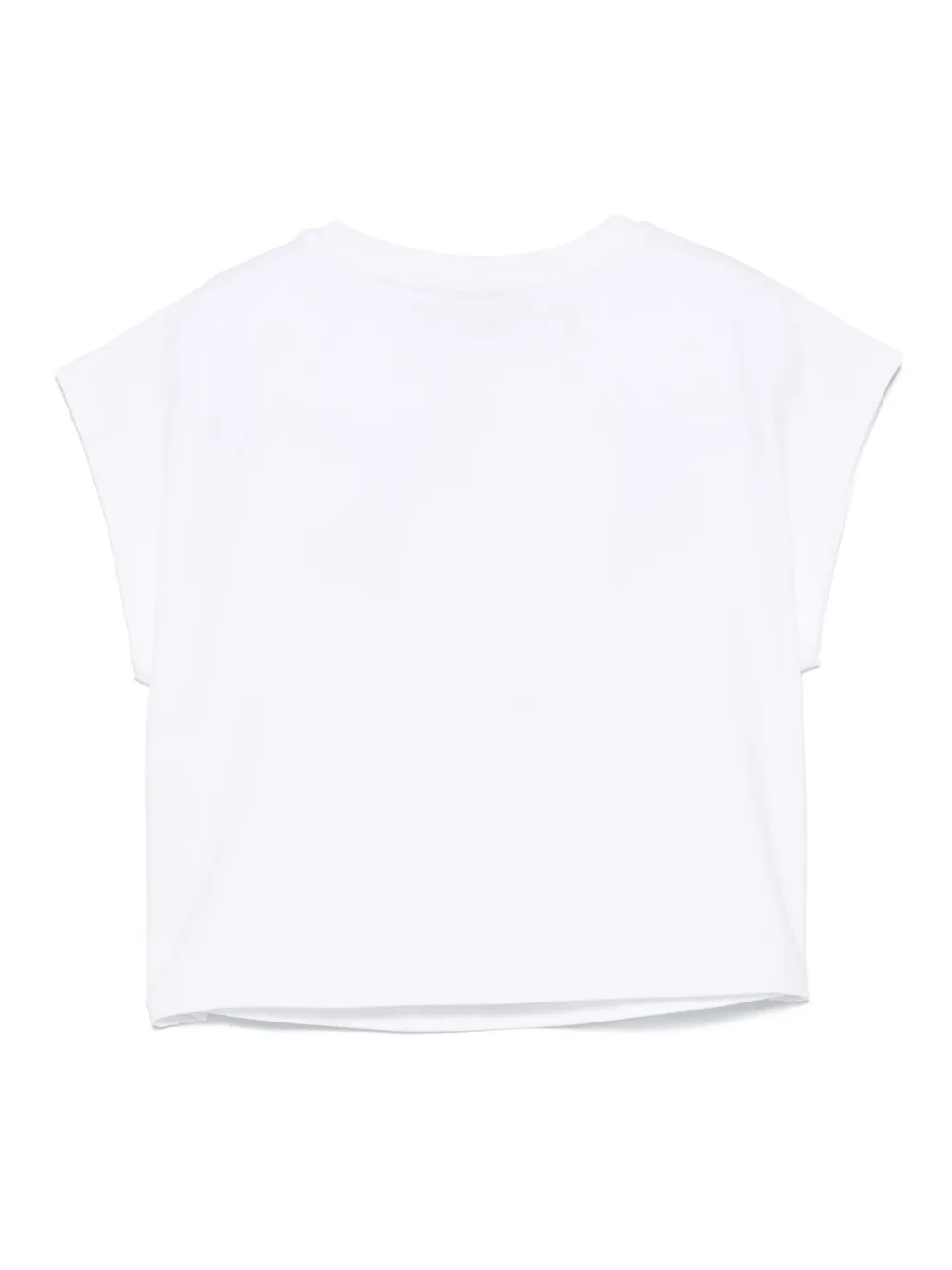 TWINSET Kids T-shirt met logo van pailletten Wit