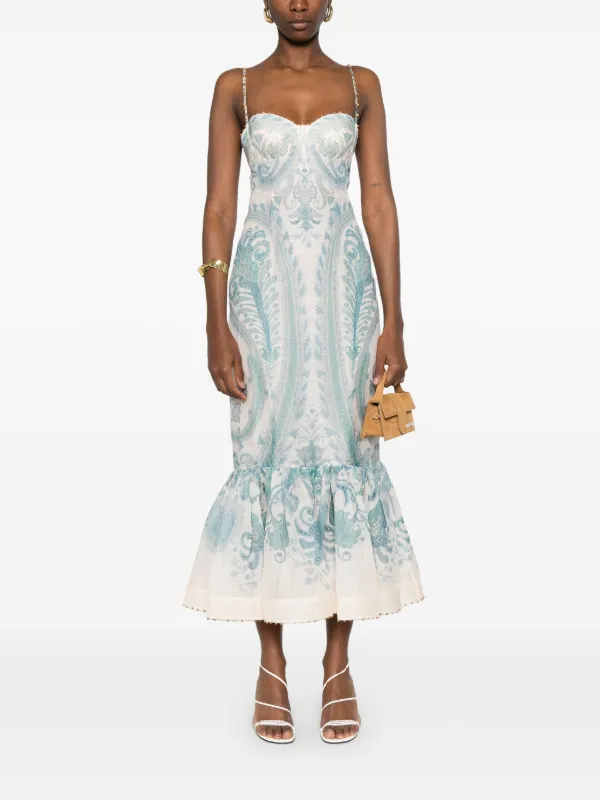 ZIMMERMANN Illuminate Maxi Dress | Blue | FARFETCH