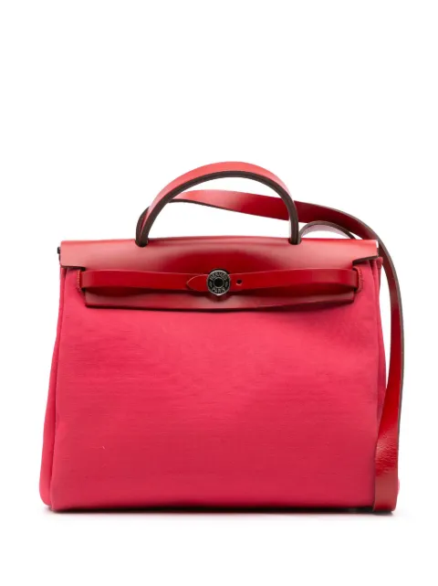 Hermès Pre-Owned 2020 Toile Militaire Vache Hunter Herbag Zip 31 satchel