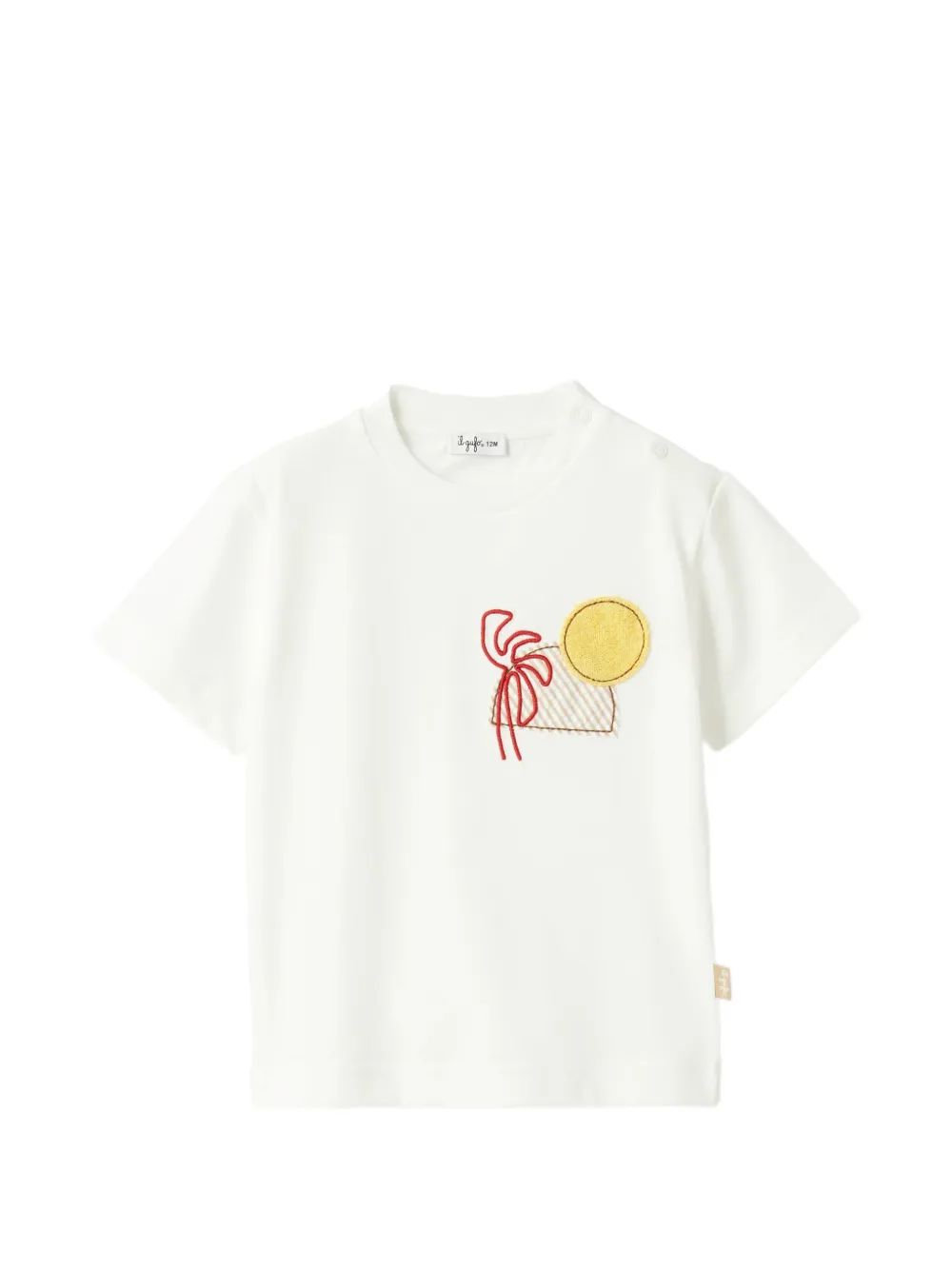 Il Gufo appliqué-detail T-shirt - Bianco