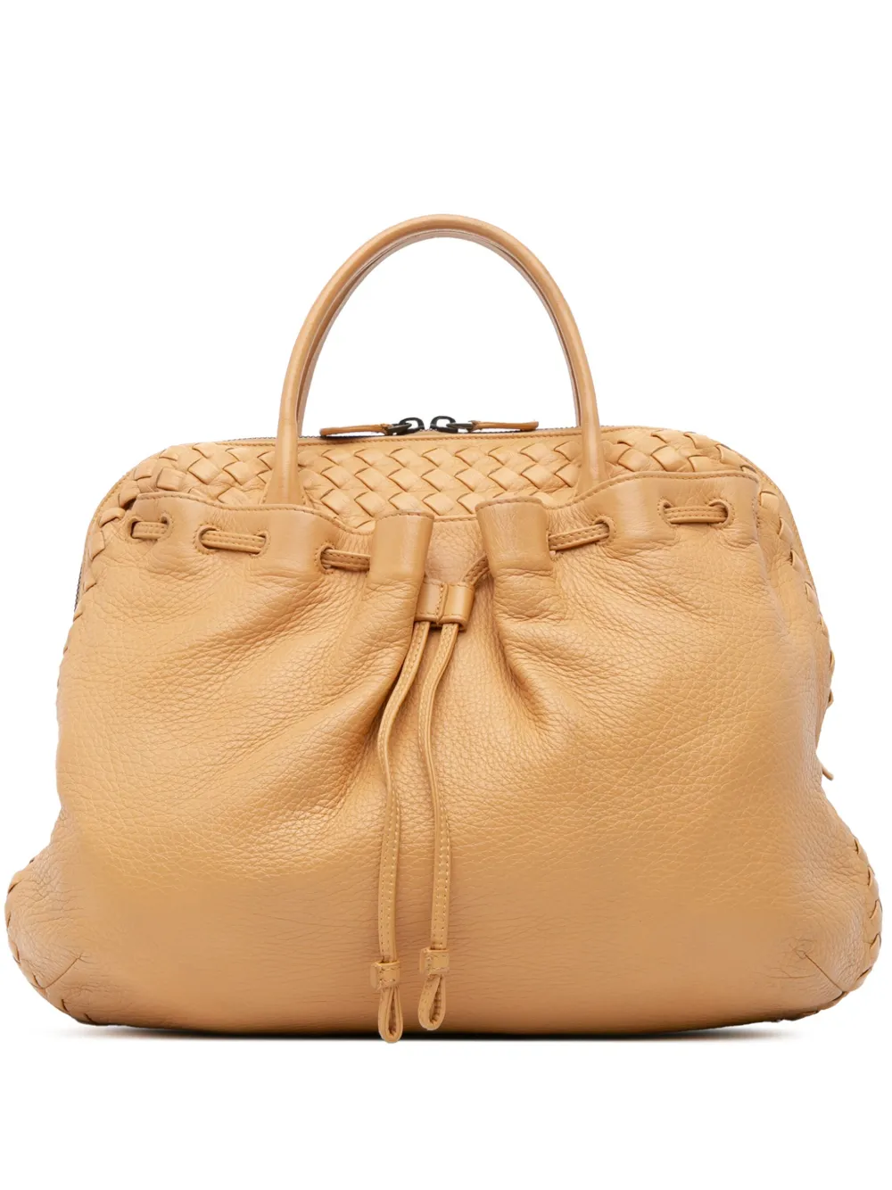 2008 Intrecciato Trimmed Leather handbag