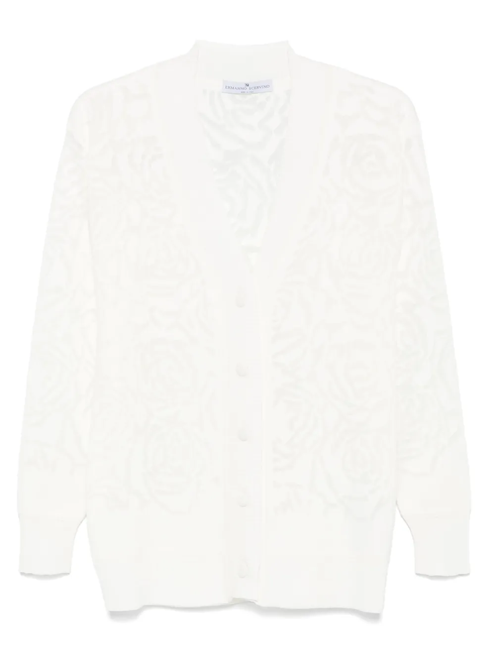 Ermanno Scervino Vest met bloemen-jacquard Beige