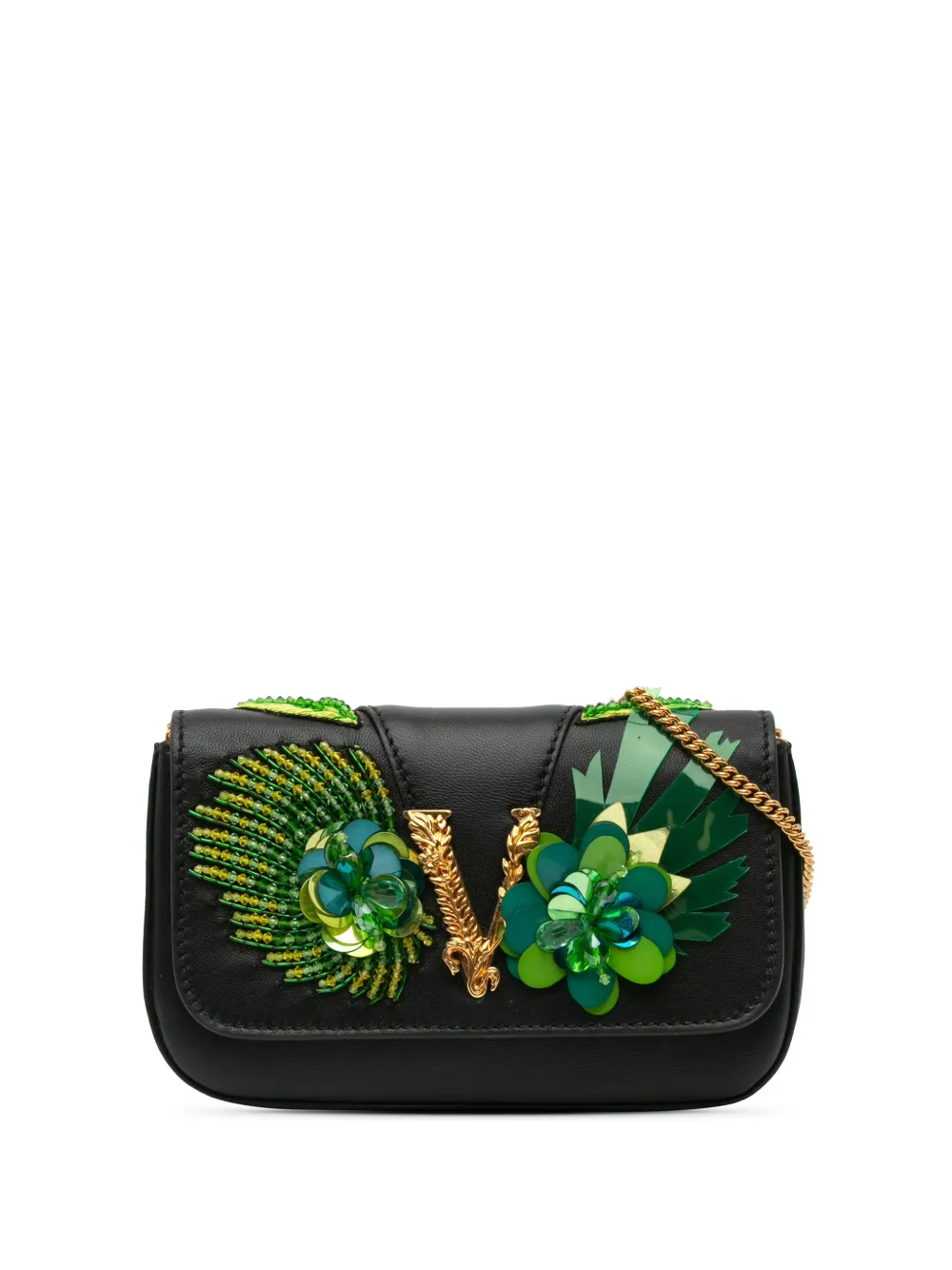 2000-2024 Embellished Leather Virtus crossbody bag