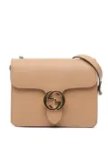 Gucci Pre-Owned 2016-2024 Small Dollar Calfskin Interlocking G crossbody bag - Brown