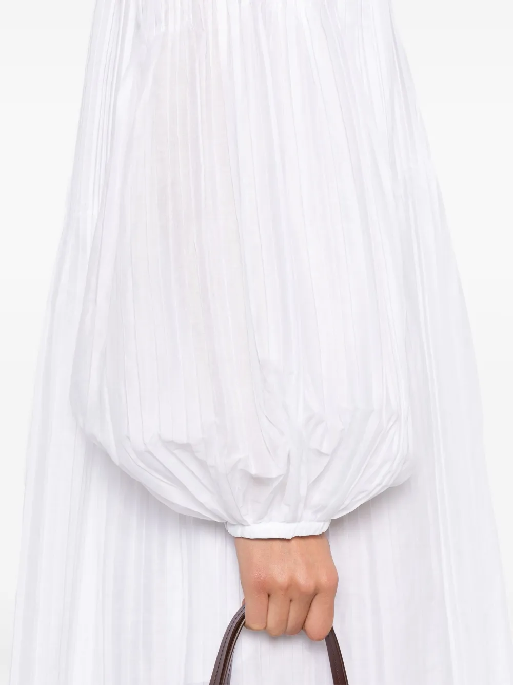 Jil Sander Plissé jurk Wit