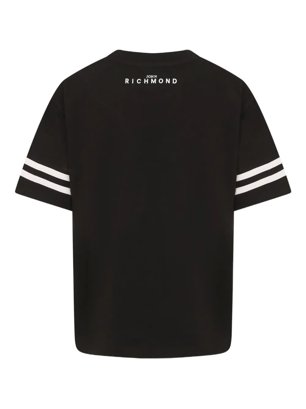John Richmond Junior T-shirt met logoprint Zwart