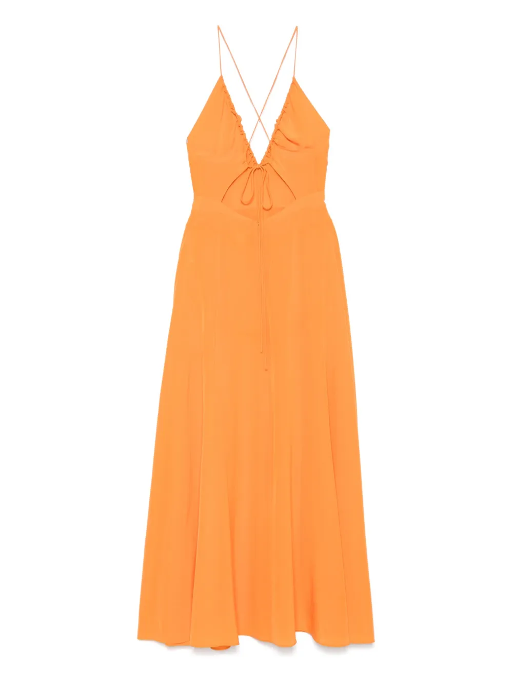ASPESI silk maxi dress - Oranje