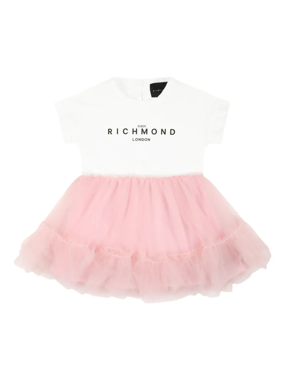 John Richmond Junior logo-print dress Wit