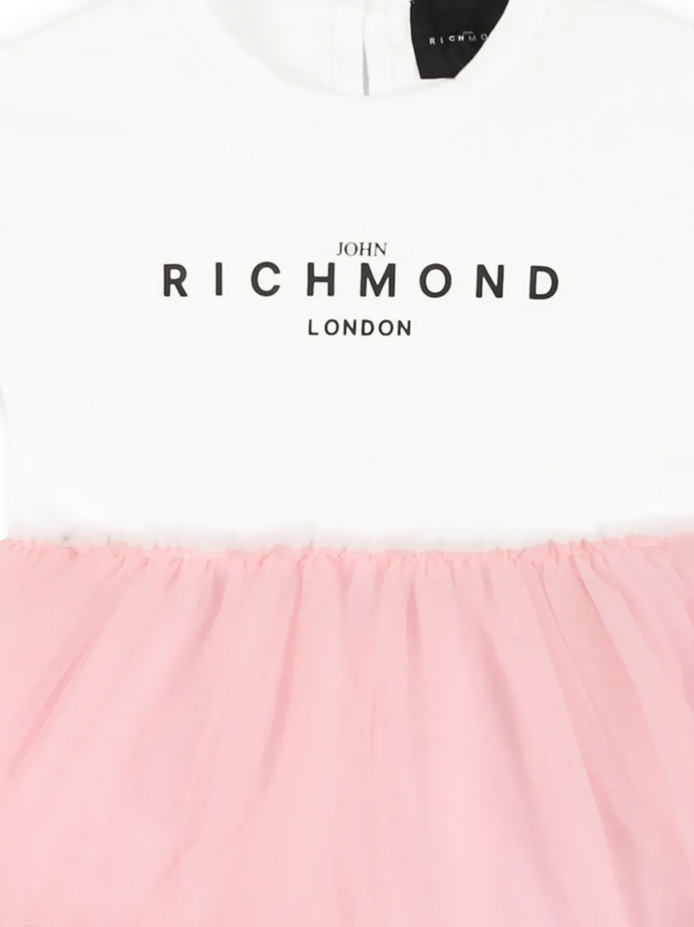 John Richmond Junior Jurk met logoprint Wit