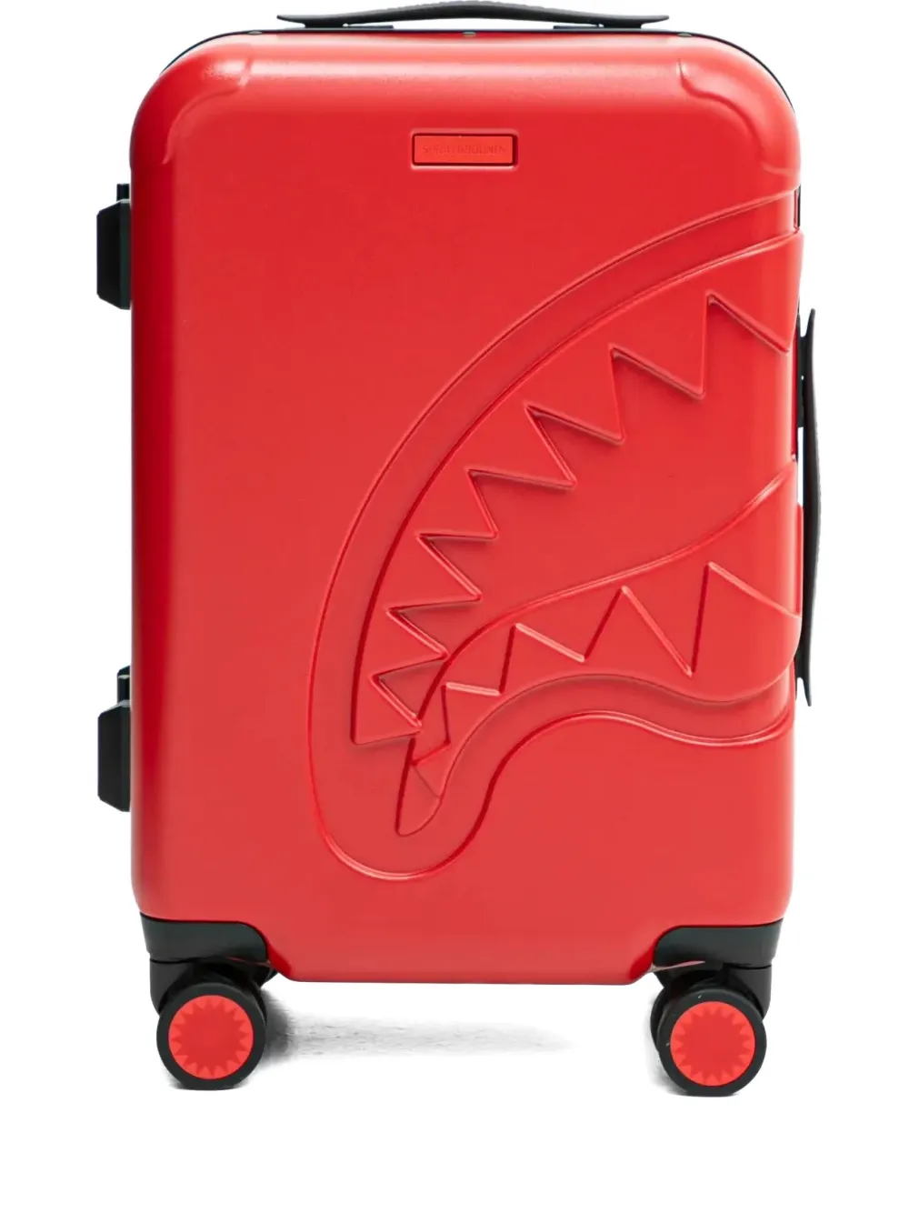 SPRAYGROUND SHARK TEETH-MOTIF HARD-SHELL SUITCASE
