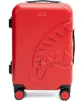 Sprayground shark teeth-motif hard-shell suitcase - Red