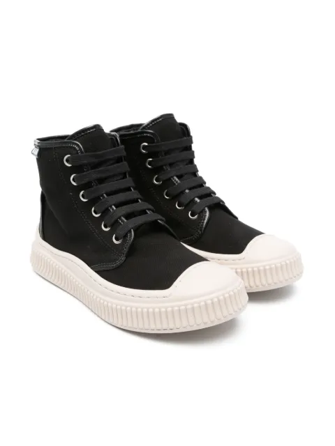 MSGM Kids tenis con etiqueta del logo