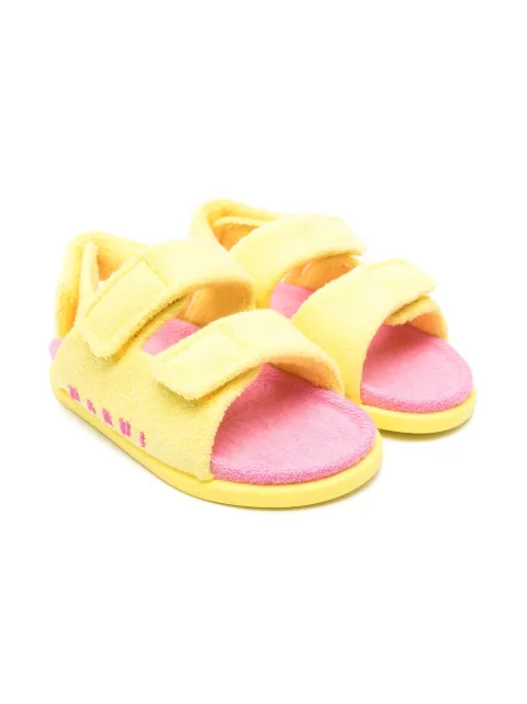 Marni Kids towelling sandals