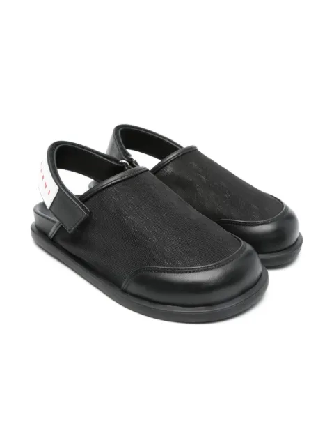 Marni Kids logo-patch sandals