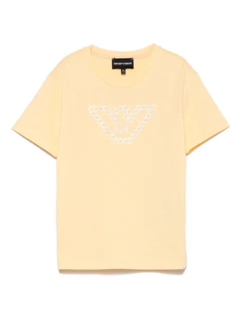 Emporio Armani Kids تيشيرت قطن بزينة زهور