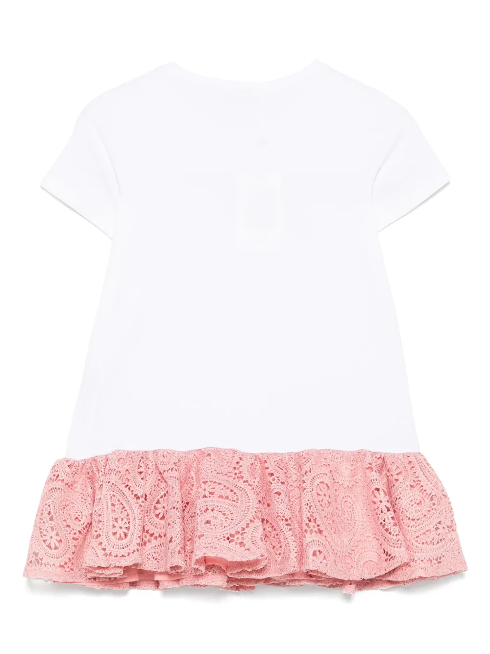 TWINSET Kids Jurk met ruches Wit