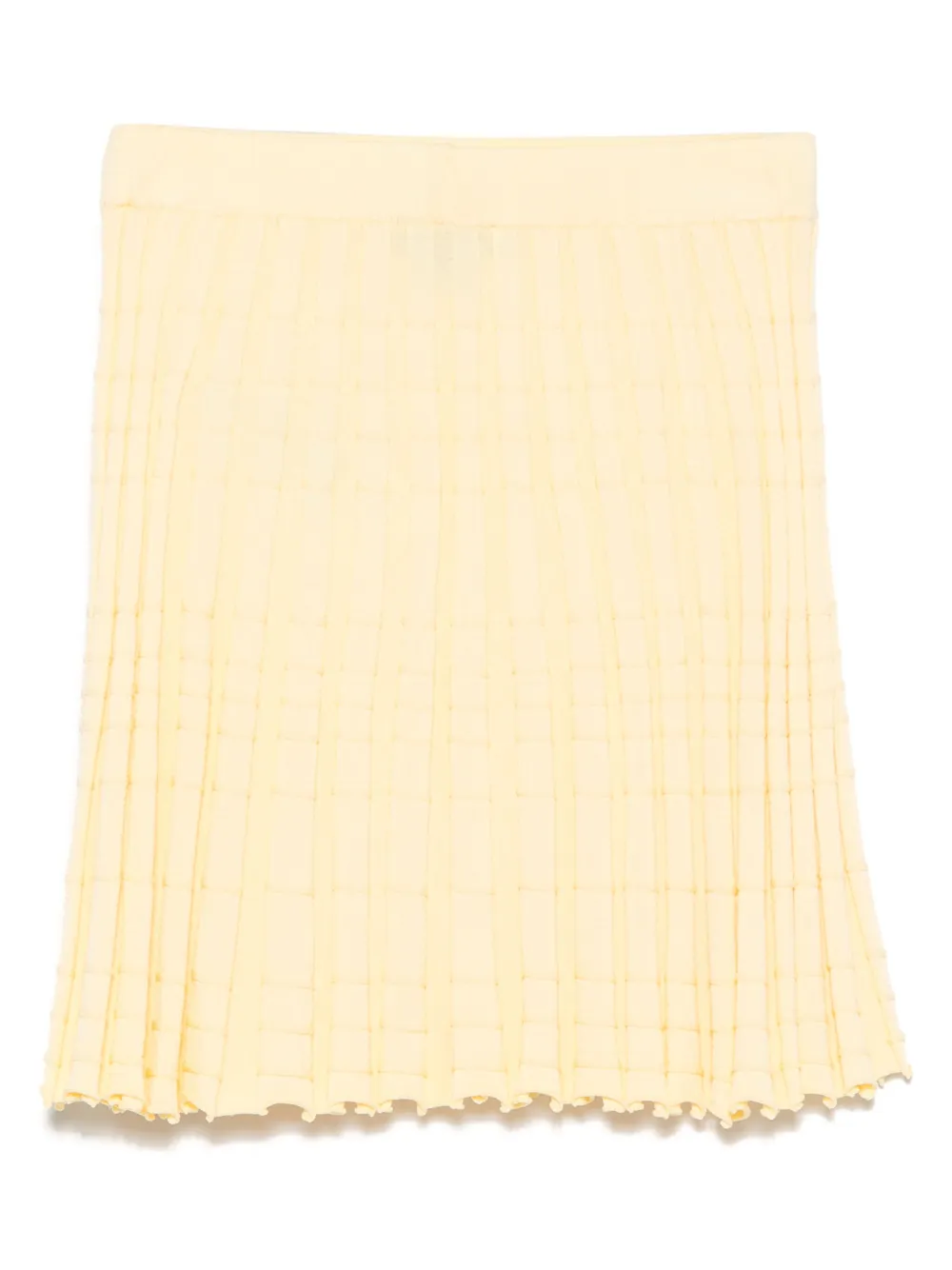 Emporio Armani Kids Gebreide rok met geplooid effect Geel
