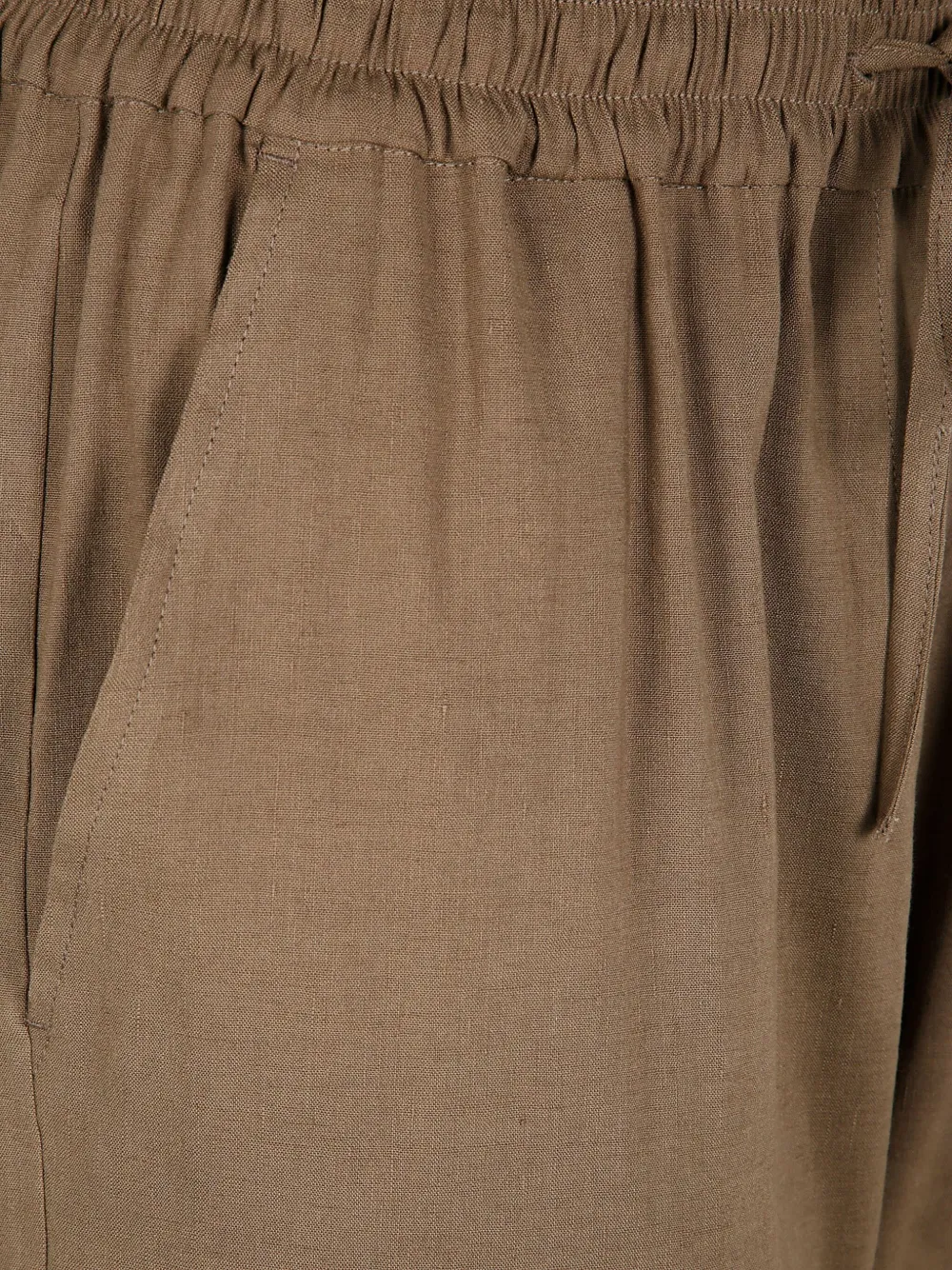 Fabiana Filippi Broek met elastische taille Bruin