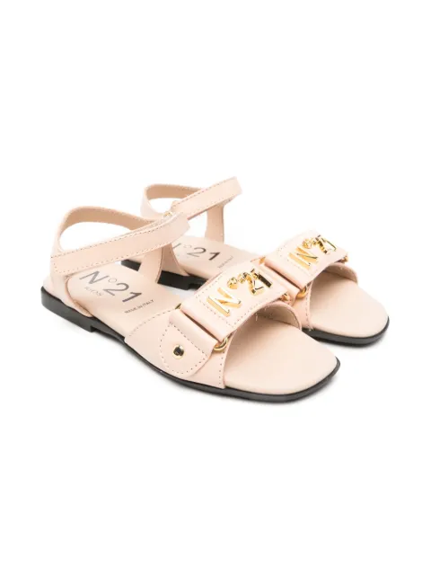 Nº21 Kids logo-lettering sandals