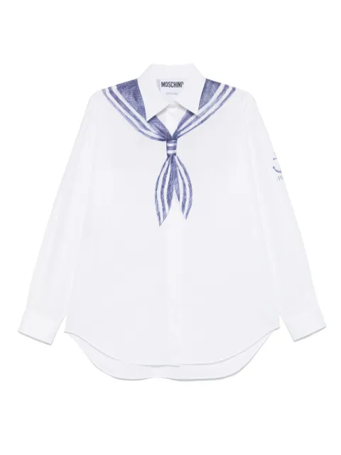 Moschino trompe l'oeil print shirt
