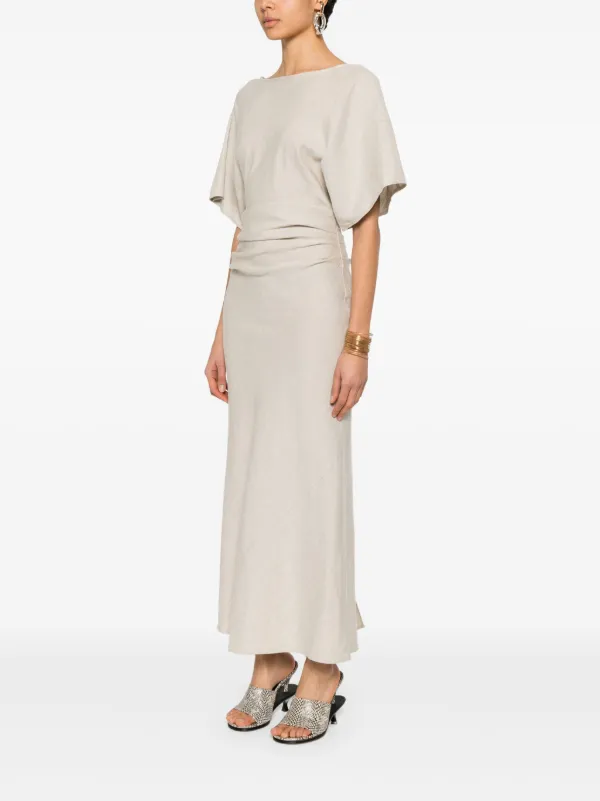 STAUD Amelie Maxi Dress | Neutrals | FARFETCH