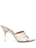 Amina Muaddi 95mm Bianca sandals - Neutrals