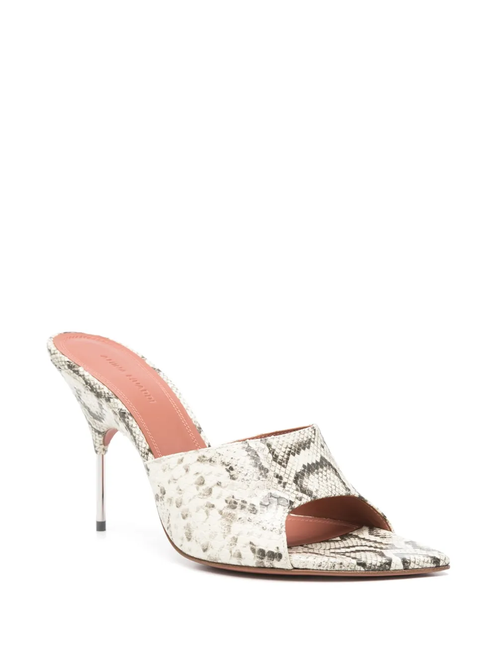 Amina Muaddi 95 Bianca mules - Beige