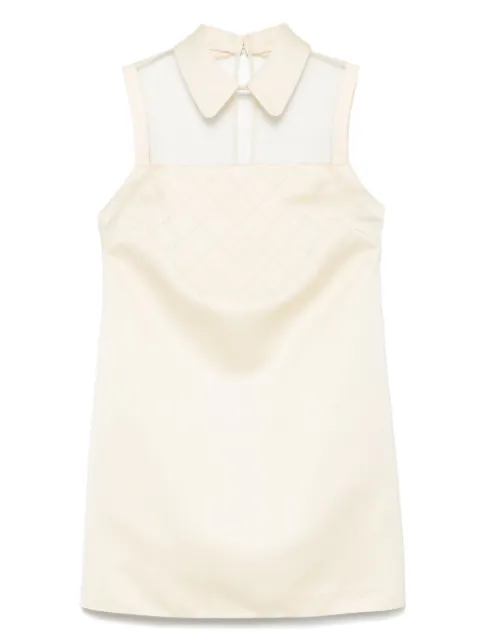Elisabetta Franchi rhinestones satin mini dress