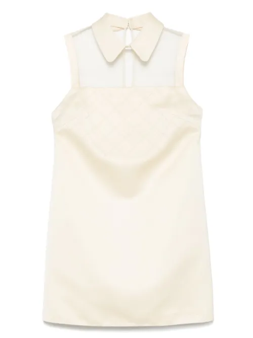 Robe courte à ornements satinés - Elisabetta Franchi - Modalova