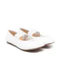 MM6 Maison Margiela Kids numbers-motif ballet flats - White