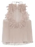 Alberta Ferretti plissé top - Neutrals