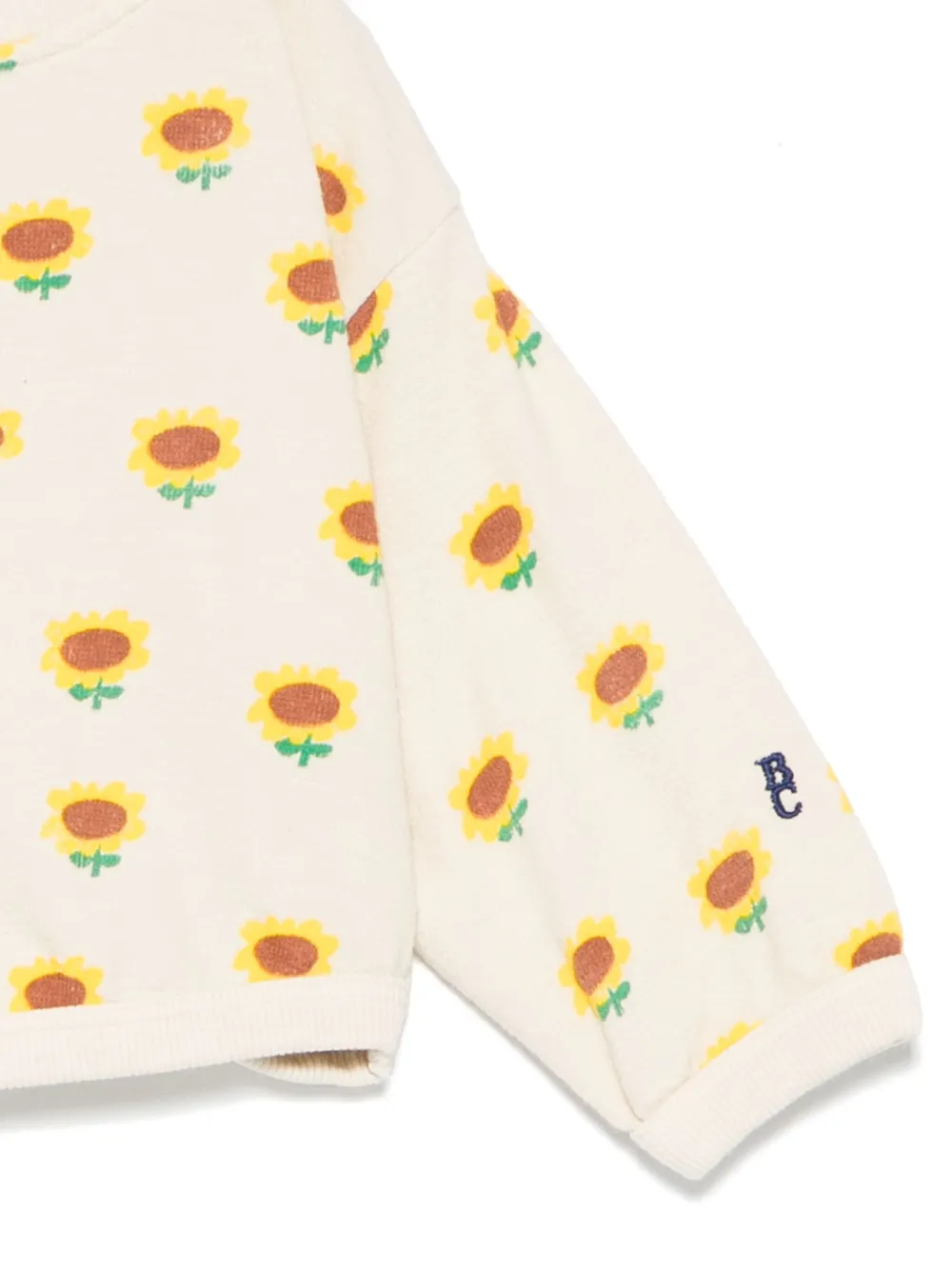 Bobo Choses Sweater met bloemenprint Geel