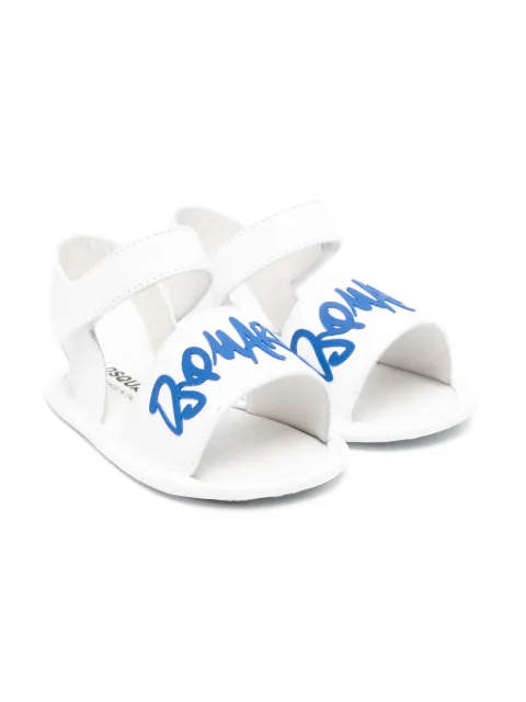 DSQUARED2 KIDS sandalias con logo de goma
