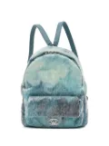 CHANEL Pre-Owned 2018 Mini Sequins and Lambskin Waterfall backpack - Blue