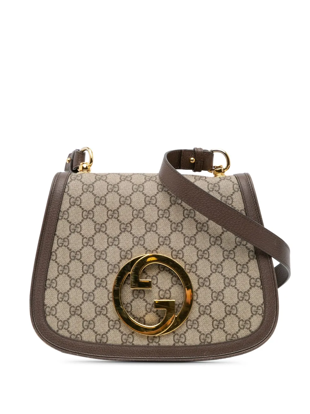 Gucci Pre-Owned 2016-2024 ミディアム GGスプリーム ブロンディー ショルダーバッグ - ブラウン Gucci Pre-Owned 2016-2024 ミディアム GGスプリーム ブロンディー ショルダーバッグ - ブラウン