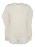 Comme Des Garçons wool sweatshirt - Neutrals