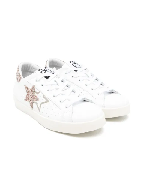 2 Star Kids leather sneakers