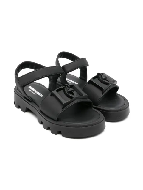 DSQUARED2 KIDS sandalias con logo en relieve
