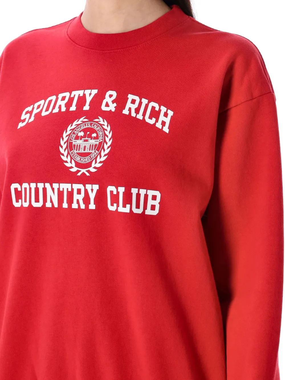 Sporty & Rich Katoenen sweater Rood