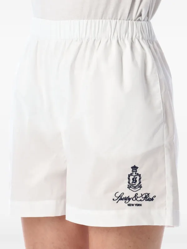 Sporty & Rich ショートパンツ | ホワイト | FARFETCH JP