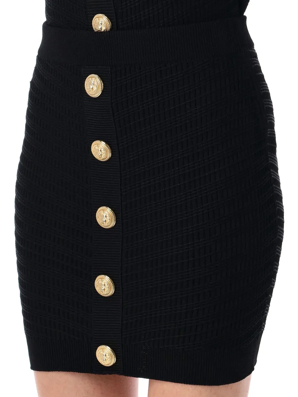 Balmain Button-up rok Zwart